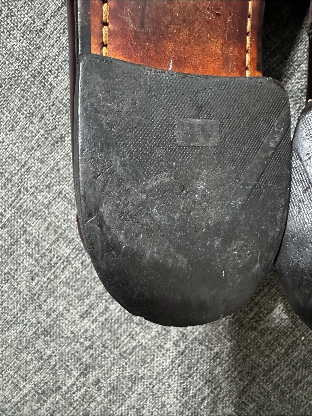 Men's Allen Edmonds Burgundy Leather Slip-On Loafers